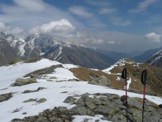 La cresta dagli alpeggi alla Merola.