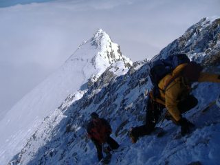 sulla cresta del Finsteraarhorn