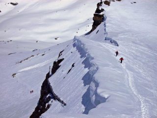 Gli ultimi metri dopo la cornice sommitale