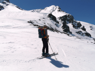 Discesa, la vetta in fondo