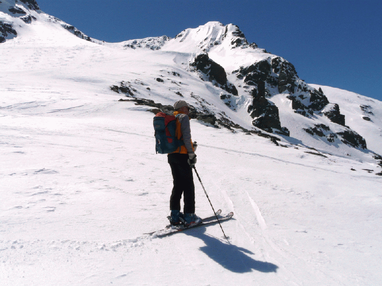 Discesa, la vetta in fondo