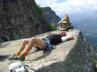 meritato riposo in cima