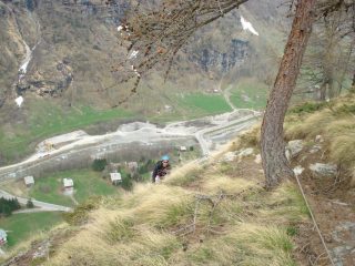 a pochi metri dall'uscita della via ferrata