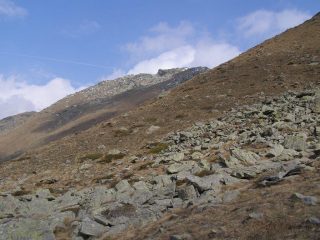 La Punta Pian Spigo salendo al passo Bojret