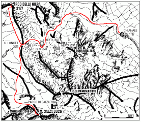 mappa itinerario