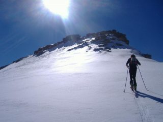 solo le nostre tracce arrivando in vetta!