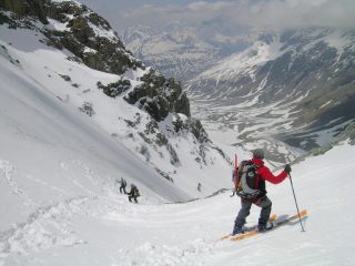 Discesa, imbocco canale