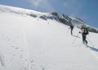 ghiacciaio Lamet, pendii superiori