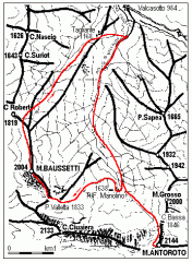mappa itinerario