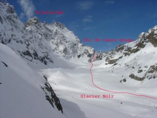 Itinerario al Col de Coste Rouge