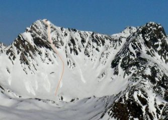 Il canale S visto dalla Cresta di Corléans