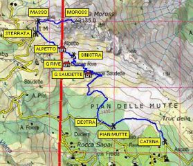 Cartina del percorso