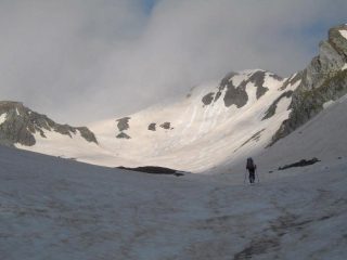 il vallone di salita rosso di sabbia