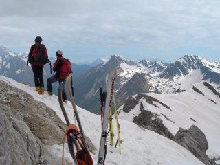 dalla vetta verso al traversata dei tre colli