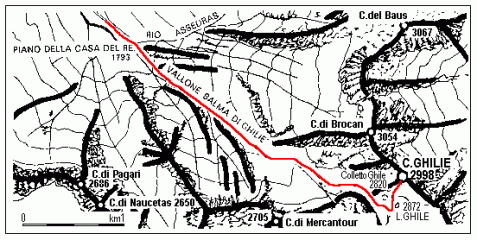 mappa itinerario