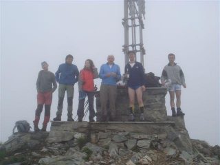 In cima al Giandulin con la nebbia..