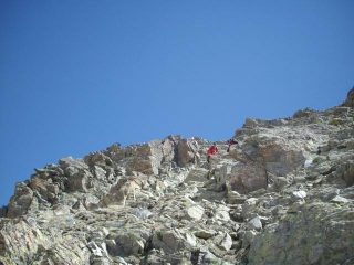 il facile tratto alpinistico