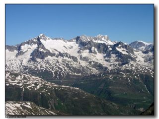 Dalla cima Galenstock e Damastock