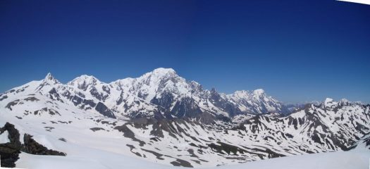 Panoramica sul Bianco dalla vetta