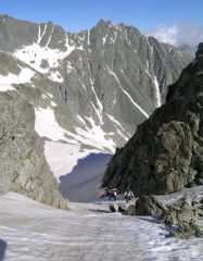 canale che porta al passo del vallone