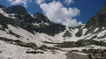 La ripida rampa sottostante il Cippo Giusta