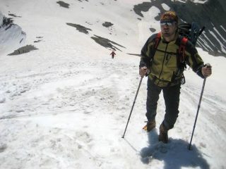 Ale e Nicola nei pressi della vetta