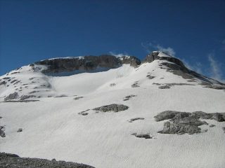 cima della fradusta dal versante di salita