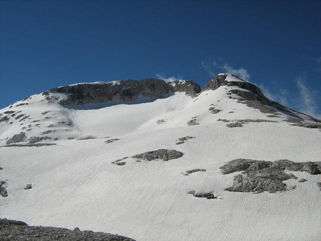 cima della fradusta dal versante di salita