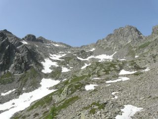 nel vallone di salita