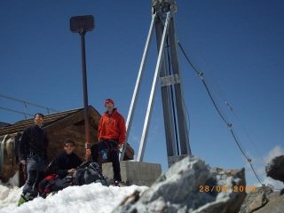 autoscatto tra la ferraglia della cima