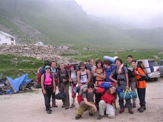 Il gruppo alla partenza