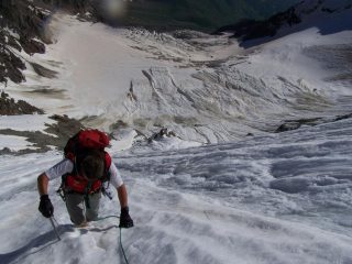 Mauro durante la salita