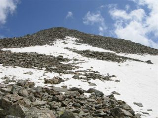 L'ultimo pendio prima della vetta