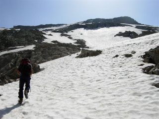 Salendo verso la cima