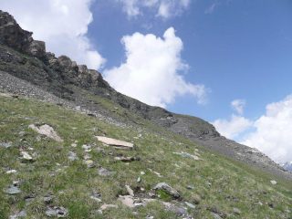 La cresta di salita.
