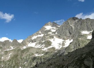 versante della via italiana al gelas dalla cima ovest di finestra