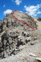 Cresta dei Rochers Charnier dal Colle dei 3 Freres Mineurs