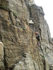 Ale fa una variante sul canalino di salita