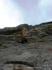 sotto il diedro di A0... foto podina