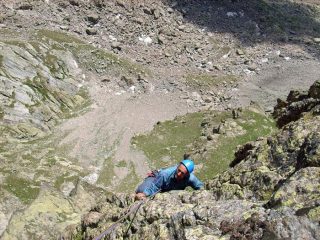 sulla via, roccia ottima