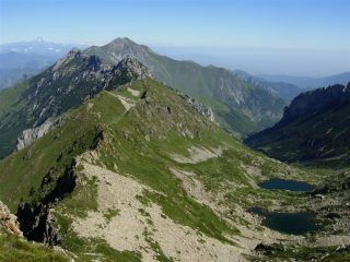 Il vallone risalito con i laghi ecc...