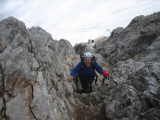 Sul canalini verso il ghiacciaio