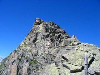 La vetta vista dal colletto