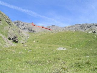 Il vallone di discesa (Clapiera)