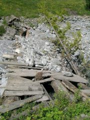 Il ponte di attraversamento del torrente Thures