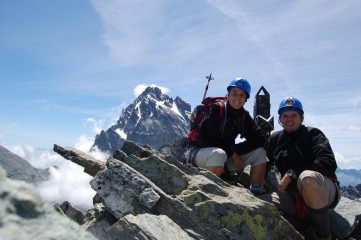 in cima con sua maestà il monviso