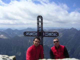 Amarcamal e Pasupà in cima al Corno Stella!!!! Che panorama...