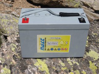 La batteria per auto, riscontrata sulla cresta sud-est del M. Unghiasse