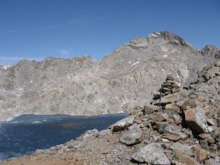 Dal Passo di Lago Gelato, lago e Punta Gialin