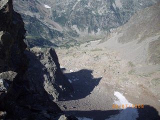 la Querzola proietta la sua ombra nel vallone 